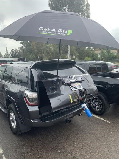 Get A Grip 80in Umbrella Pdr Shade - Fiberglass Umbrella With Billet Adjustable Pivot Mount 6in cup