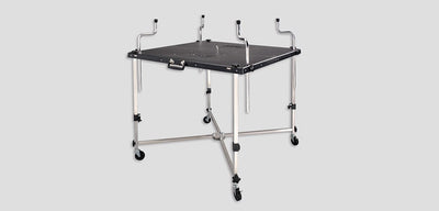 Aluminum table/case hood & trunk rack w/wheels - 40inx40in, 40 lbs.