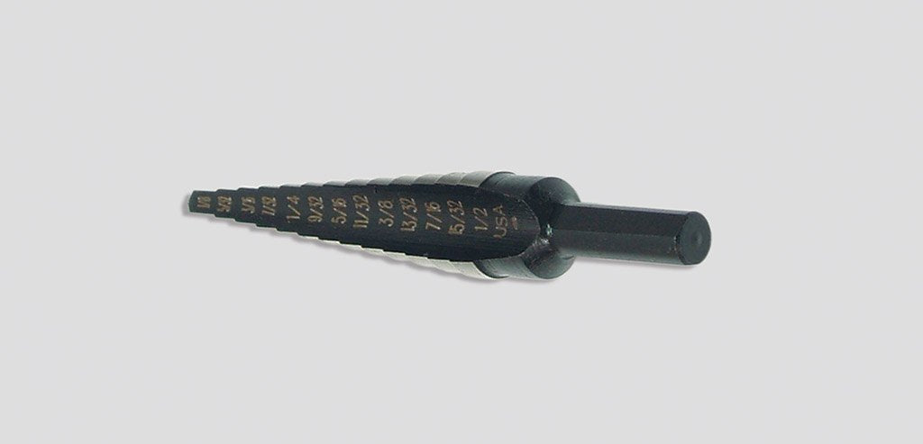 1/2in step drill bit - 1/8in to 1/2in