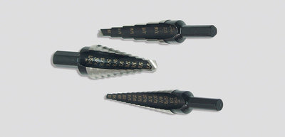 3 Piece Step Drill Set