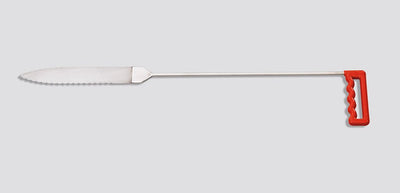 ULTRA Serrated Spatula 8in w/13in Bendable rod, 90degree Handle