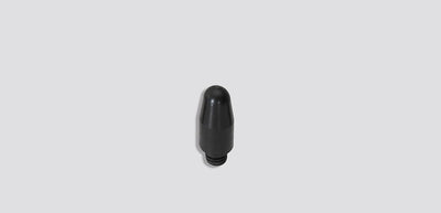 7/16in Hammer tip, black acetal - Round