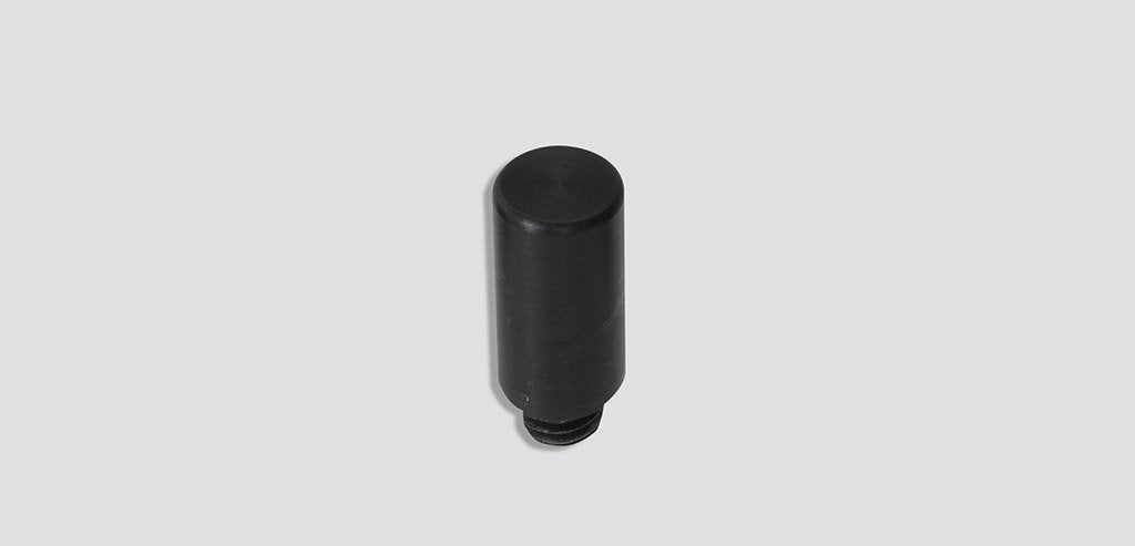 7/16in Hammer tip, black acetal - Medium Square