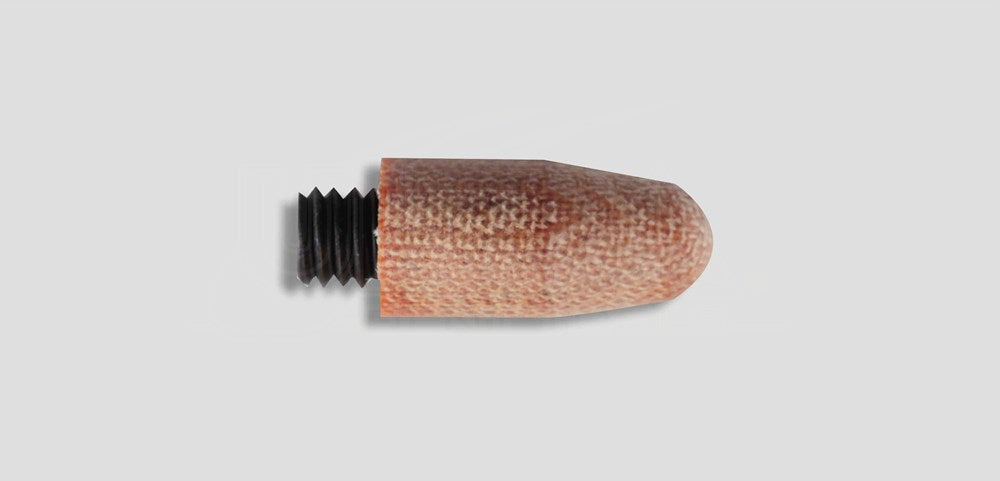 1/2in x 1in Natural Phenolic Round Hammer Tip