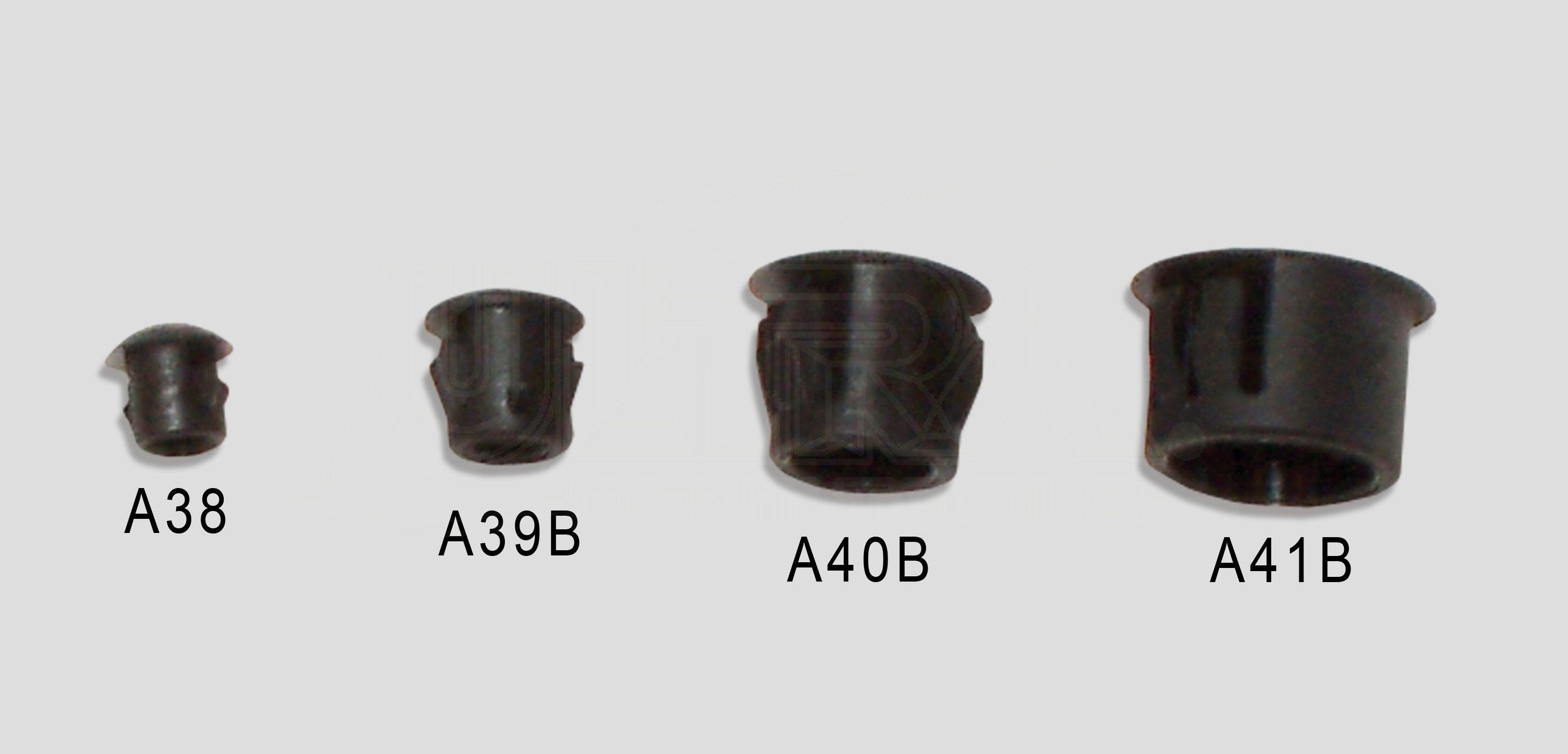 1/2in LOCKING plug black hard plastic