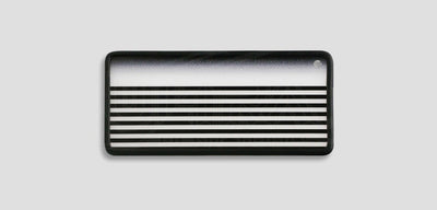 White ghost fade striped translucent reflection board