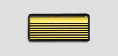 Yellow ghost fade striped translucent reflection board