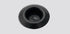 1/2in Plug Recessed Black Plastic