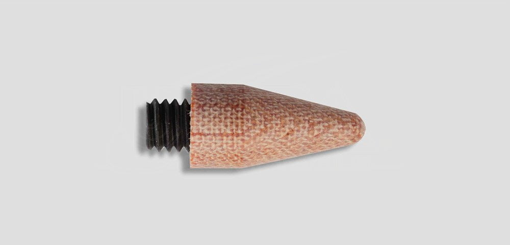 1/2in Natural Phenolic Medium point screw-on tip with 5/16-18 stud