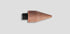1/2in Natural Phenolic Pencil point screw-on tip with 5/16 stud