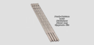 Stainless Steel Legs w/PushButton Locks Upgrade Kit