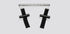 Mini Hail Rod Beam Set - 1 Mini hail rod beam, 2-Hail levers (A8)