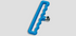 Ultra Medium Blue Adjustable T- Handle, 6-5/8in