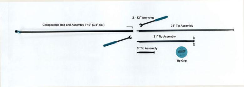 Dentcraft 8 Piece Collapsible Rod Set