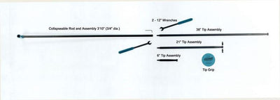 Dentcraft 8 Piece Collapsible Rod Set