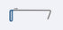 Dentcraft Door tool Back with 5in (12.7cm) Flag 22in (55.8cm) OAL 5/16 (7.9mm) dia. shaft