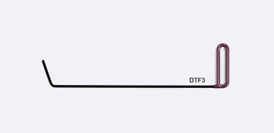 Dentcraft Door tool Forward with 3.5in (7.62cm) Flag 22in (55.8cm) OAL 1/4in (7.9mm) dia. shaft