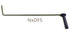 Dentcraft Indexable Handle - Door Tool Forward 5in