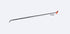 Dentcraft 48in Single Bend Door Rod, 48in Long, 1/2in Diameter, Tip Angle: 45 Degrees, Tip Type: Blade
